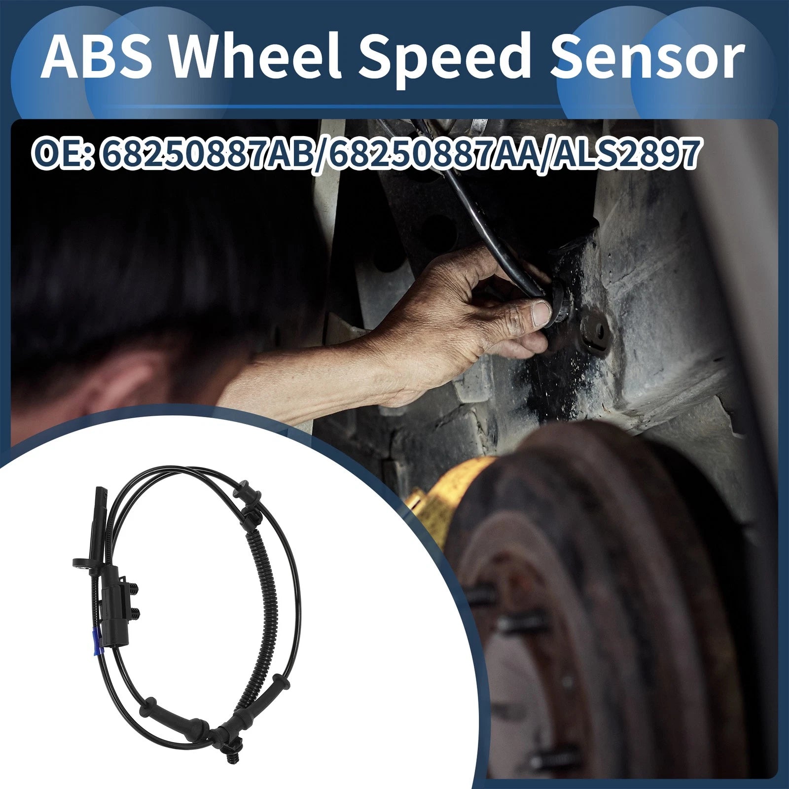 ABS Wheel Speed Sensor Replacement Front for Dodge Durango (2016–2020)