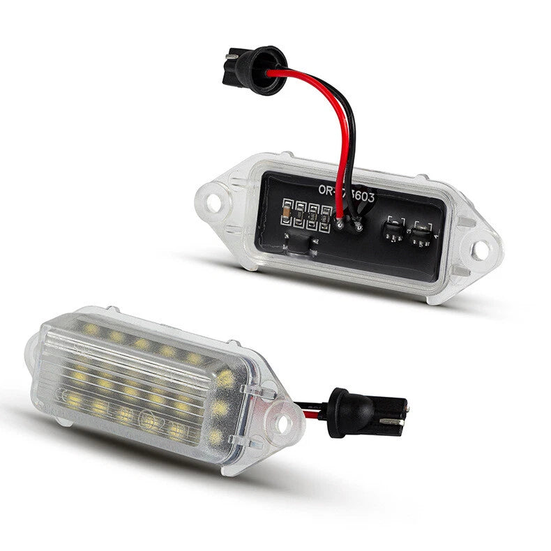 18-SMD White LED License Plate Lamp for Mitsubishi Lancer EVO X (2007–2019)