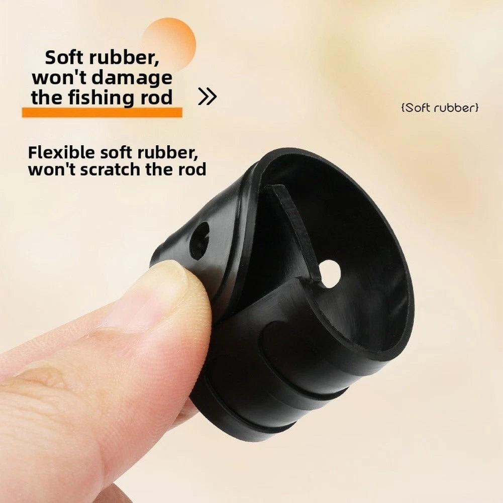 3pcs Rubber Band Strap for Fishing Rods - Anti Slip Waterproof