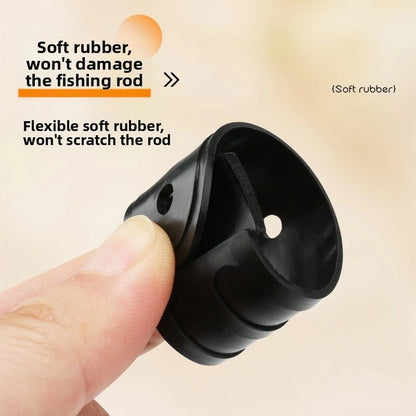 3pcs Rubber Band Strap for Fishing Rods - Anti Slip Waterproof