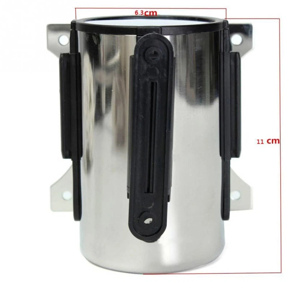 Retractable Crowd Control Barrier for Wall Mount (Stainless Steel Case)
