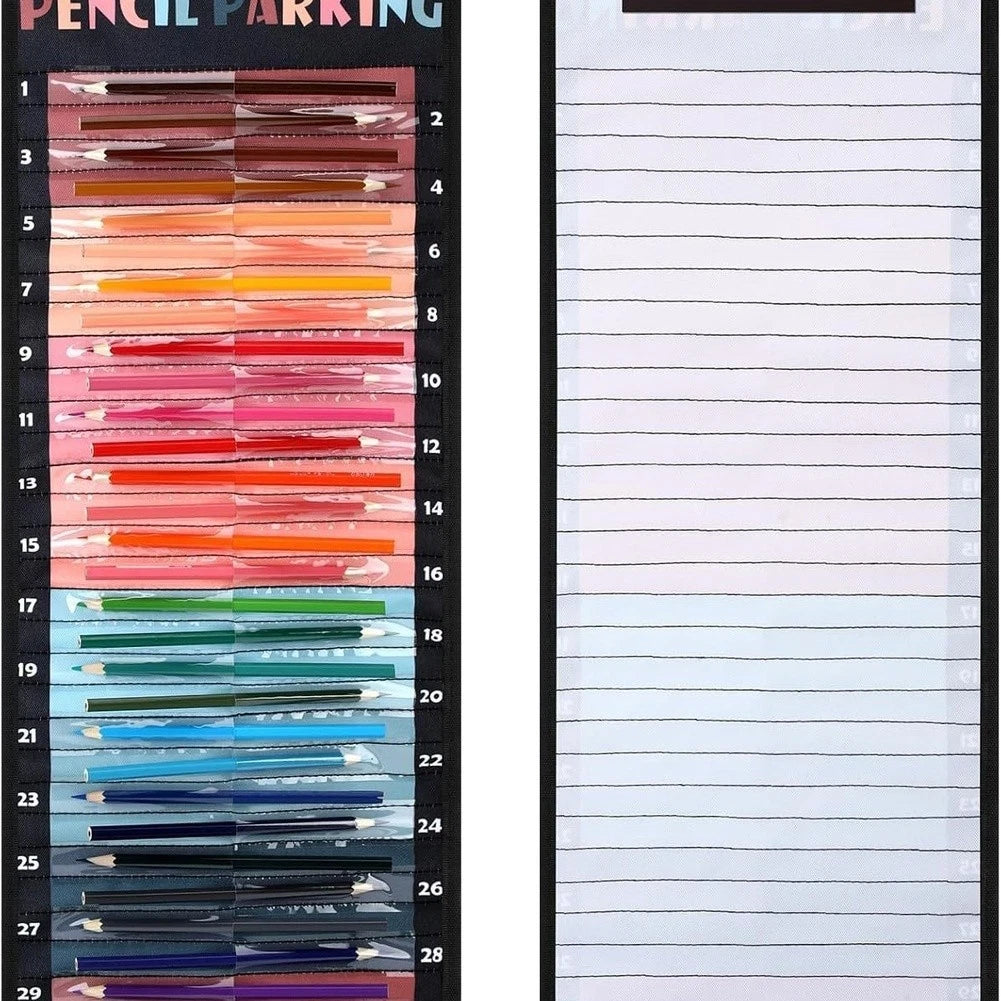 32 Pocket Wall Mounted Pencil Storage System for Teachers and Art Educators