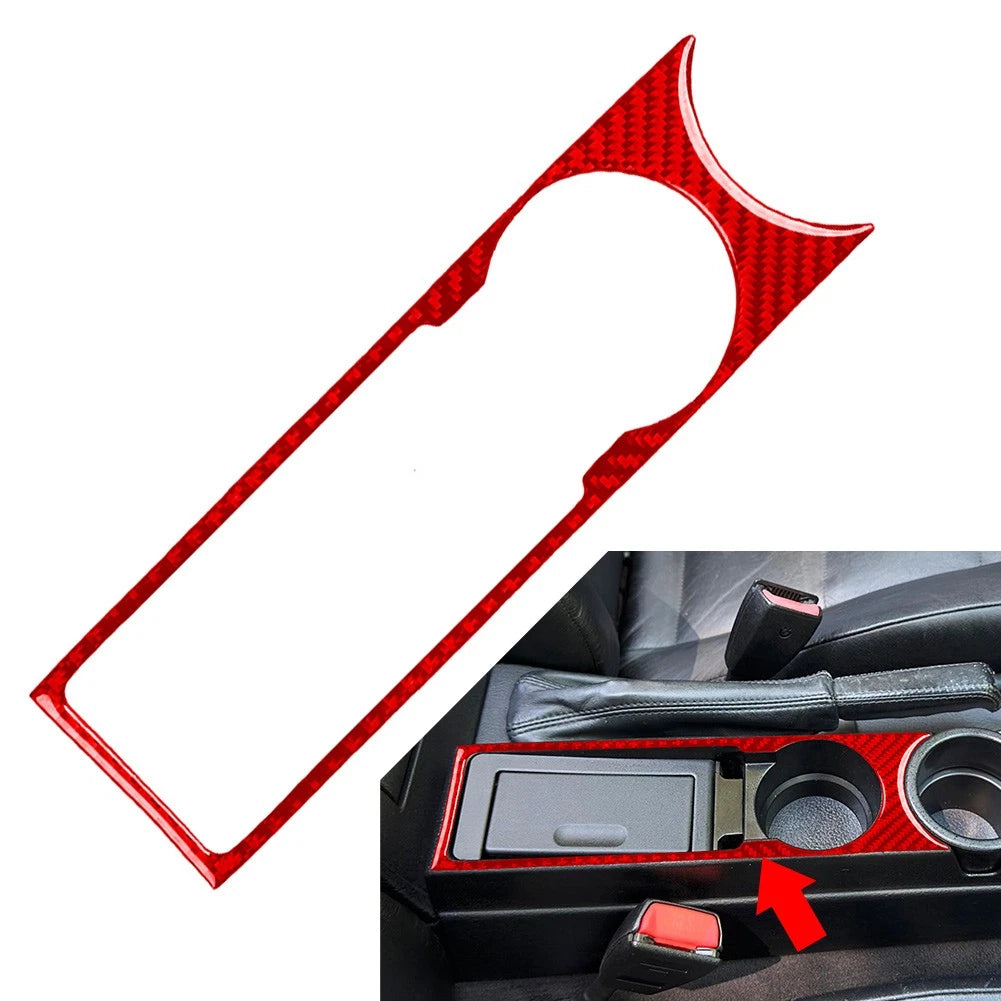 Water Cup Holder Panel Frame Cover Trim for BMW 3 Series E36 (1994–1996) Carbon Red