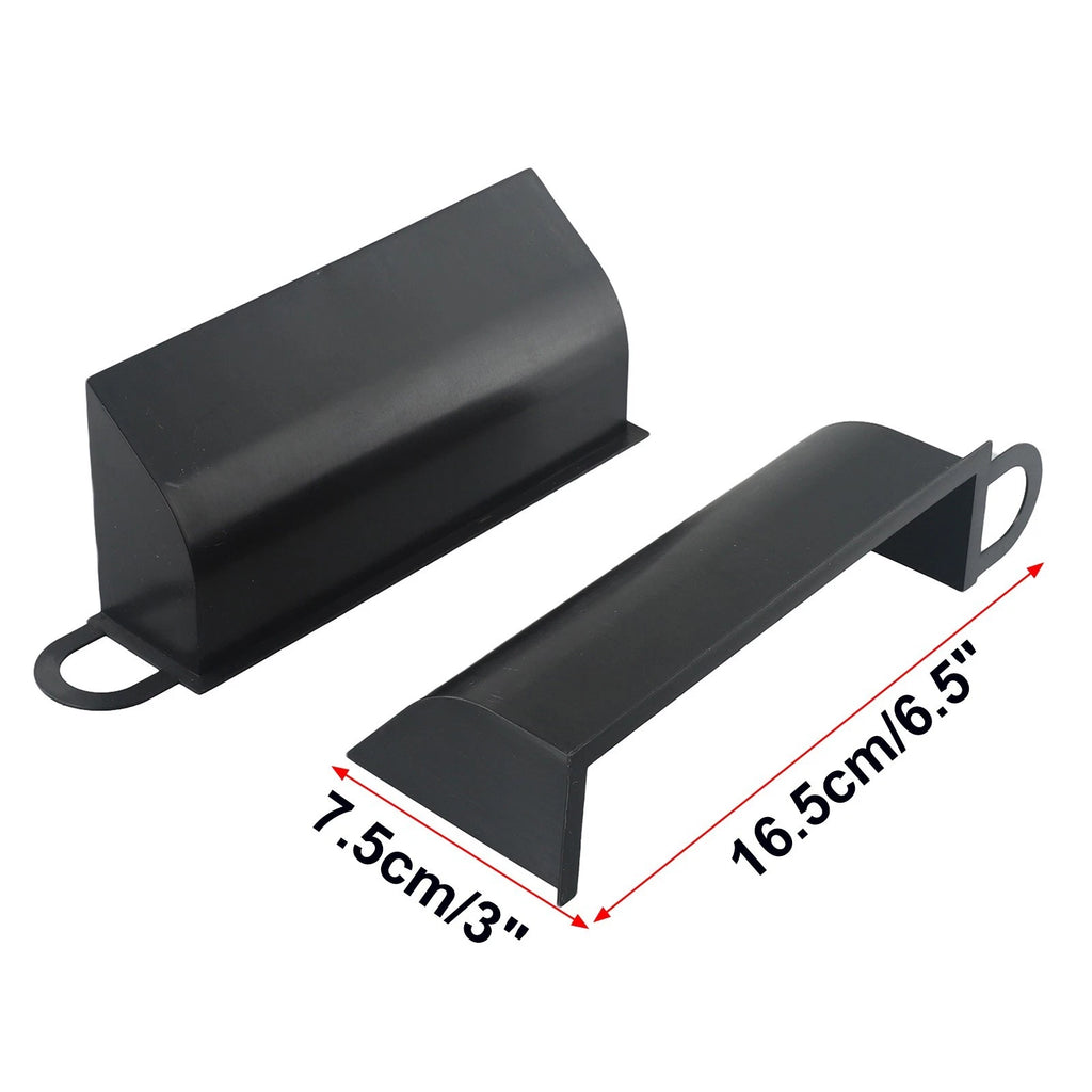 Auto Air Scoops for - Black Dynamic Plastic 1 Pair
