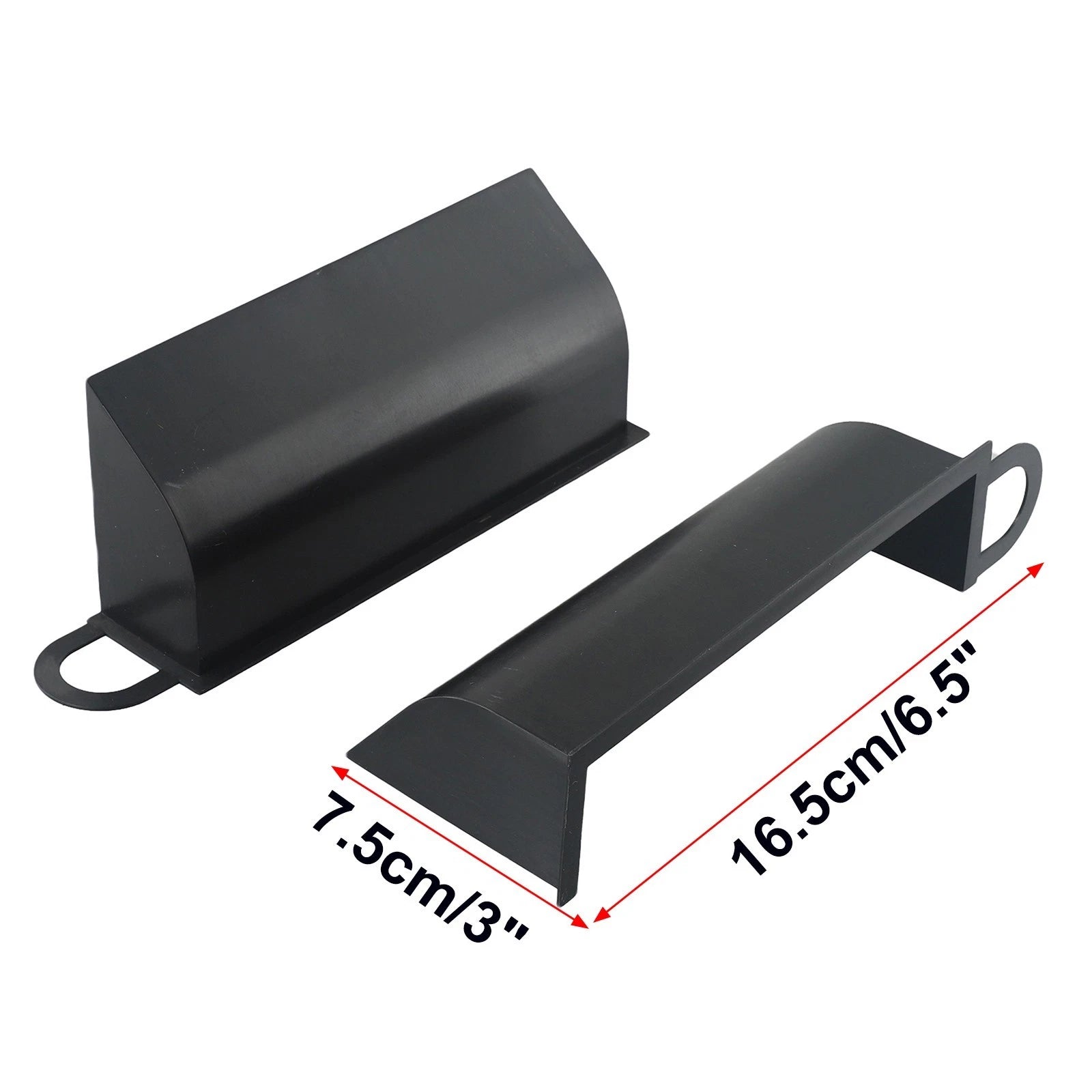 Auto Air Scoops for - Black Dynamic Plastic 1 Pair
