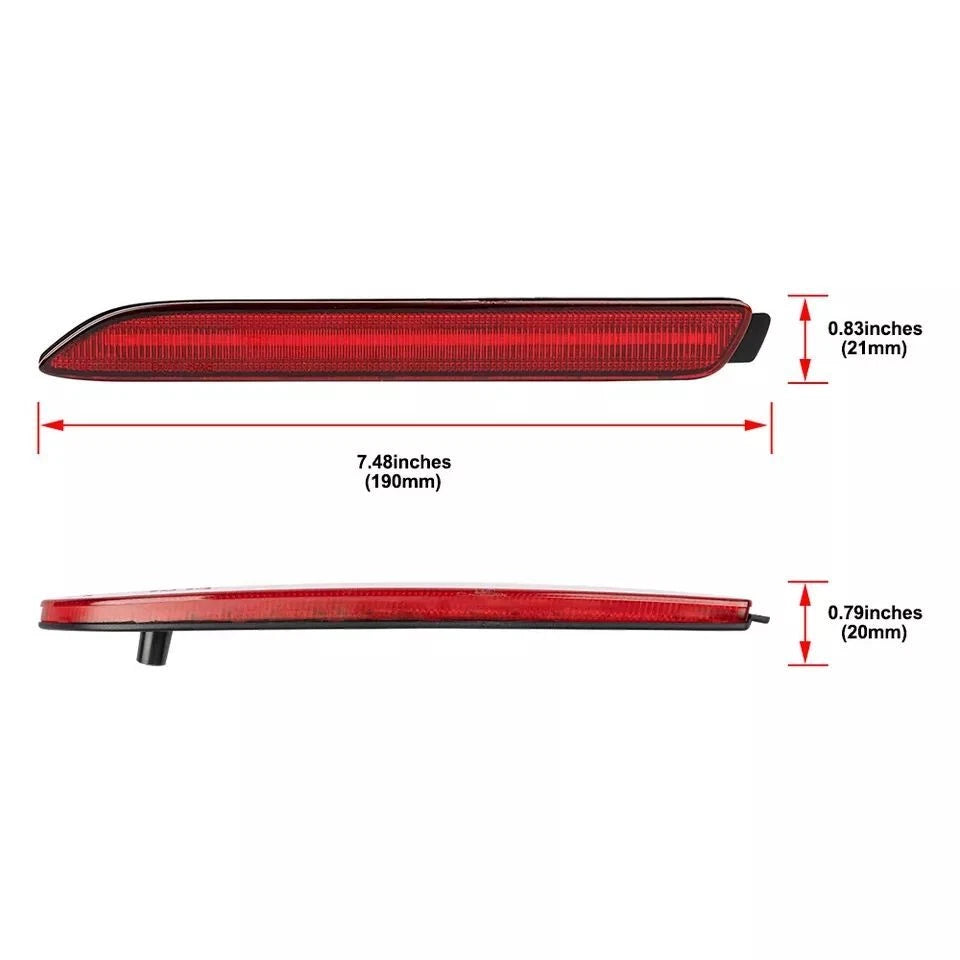 LED Rear Bumper Reflector Tail Light Lamp for Lexus GX470 RX300 NX200t NX300