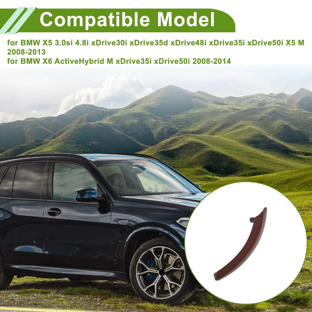 Door Panel Handle Pull Trim Cover Replacement for BMW X5 (2008–2013)