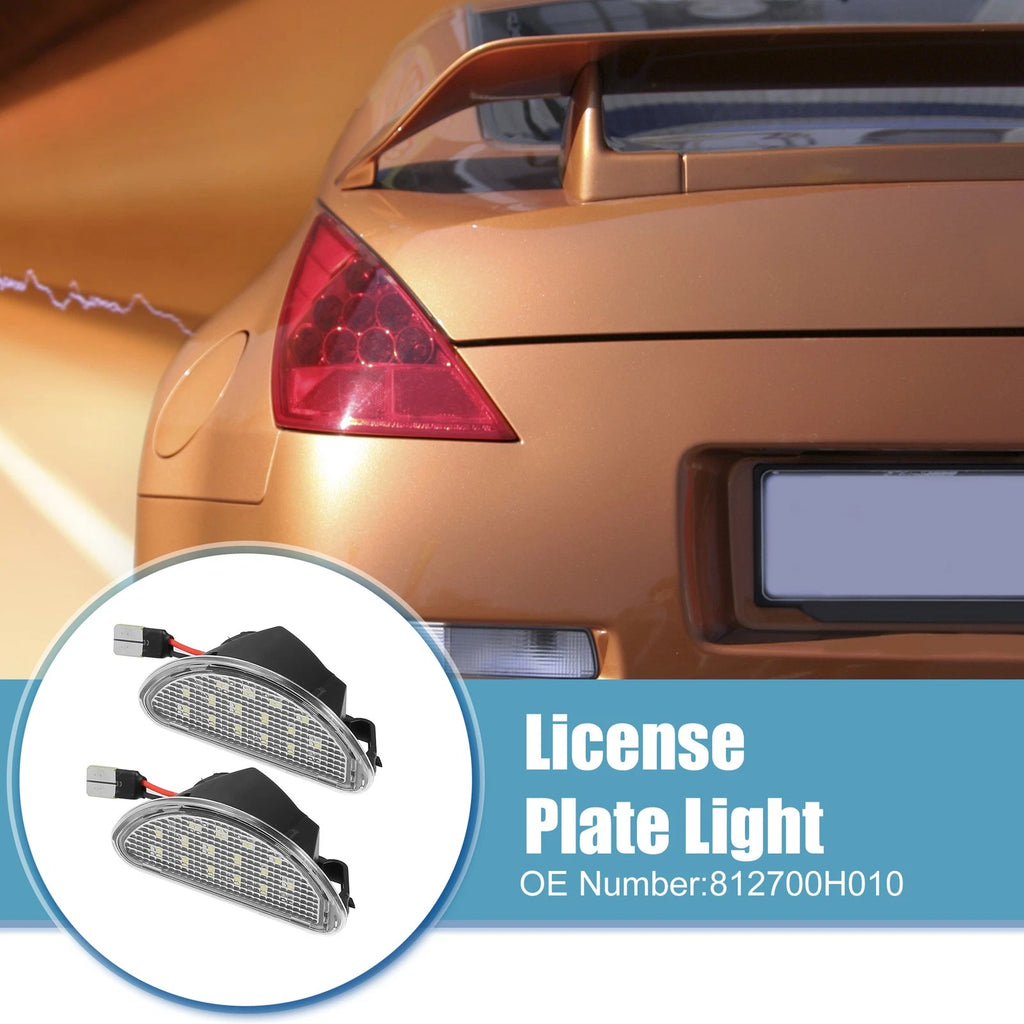 2pcs LED License Plate Light Replacement for Toyota Aygo (2005–2014)