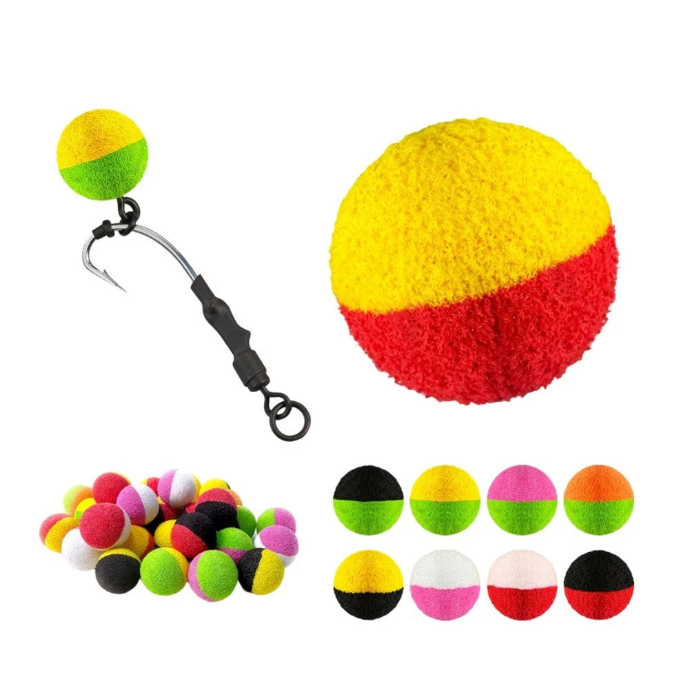 30pcs EVA Dual Tone Float Beads for Fishing