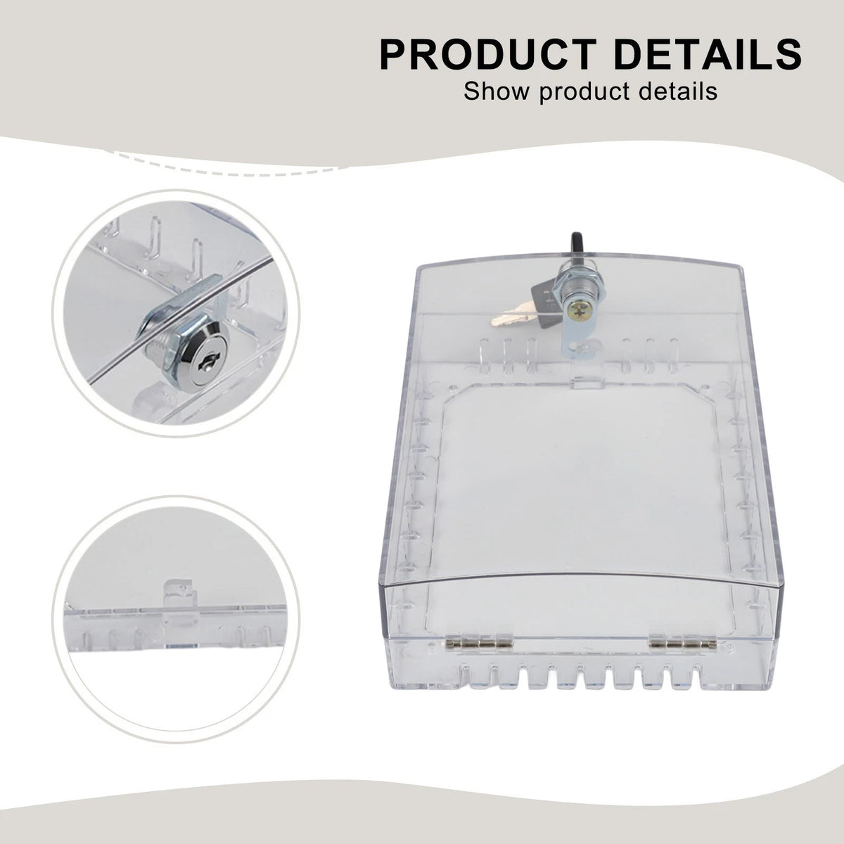 Wall Mount Thermostat Lock Box for Home and Office