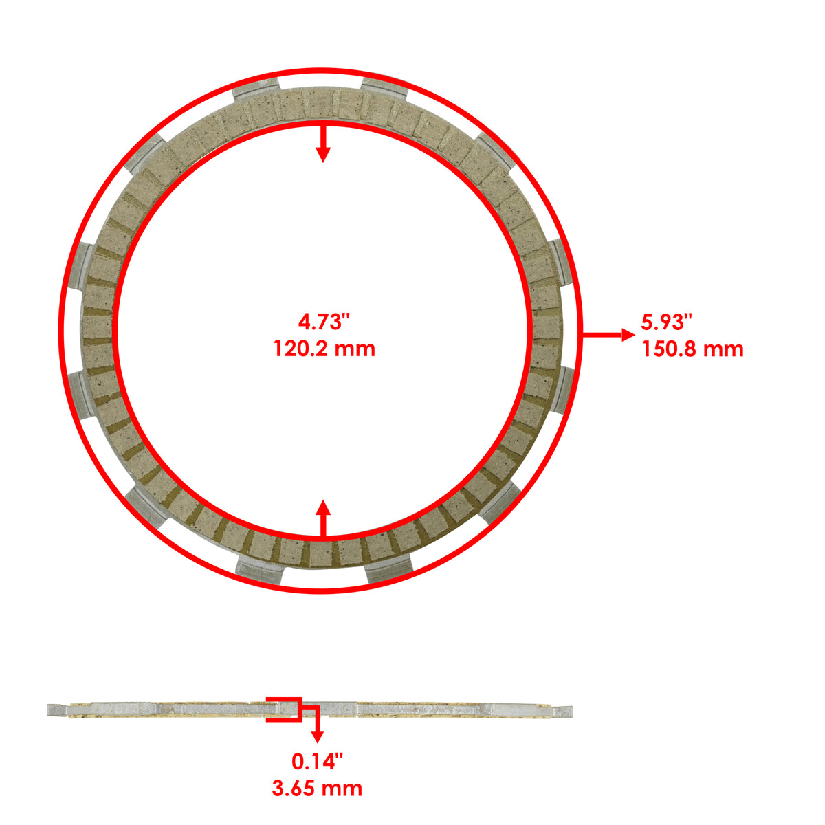 Clutch Friction Steel Plates Replacement for Honda Shadow 700 VT700C (1984–1986)