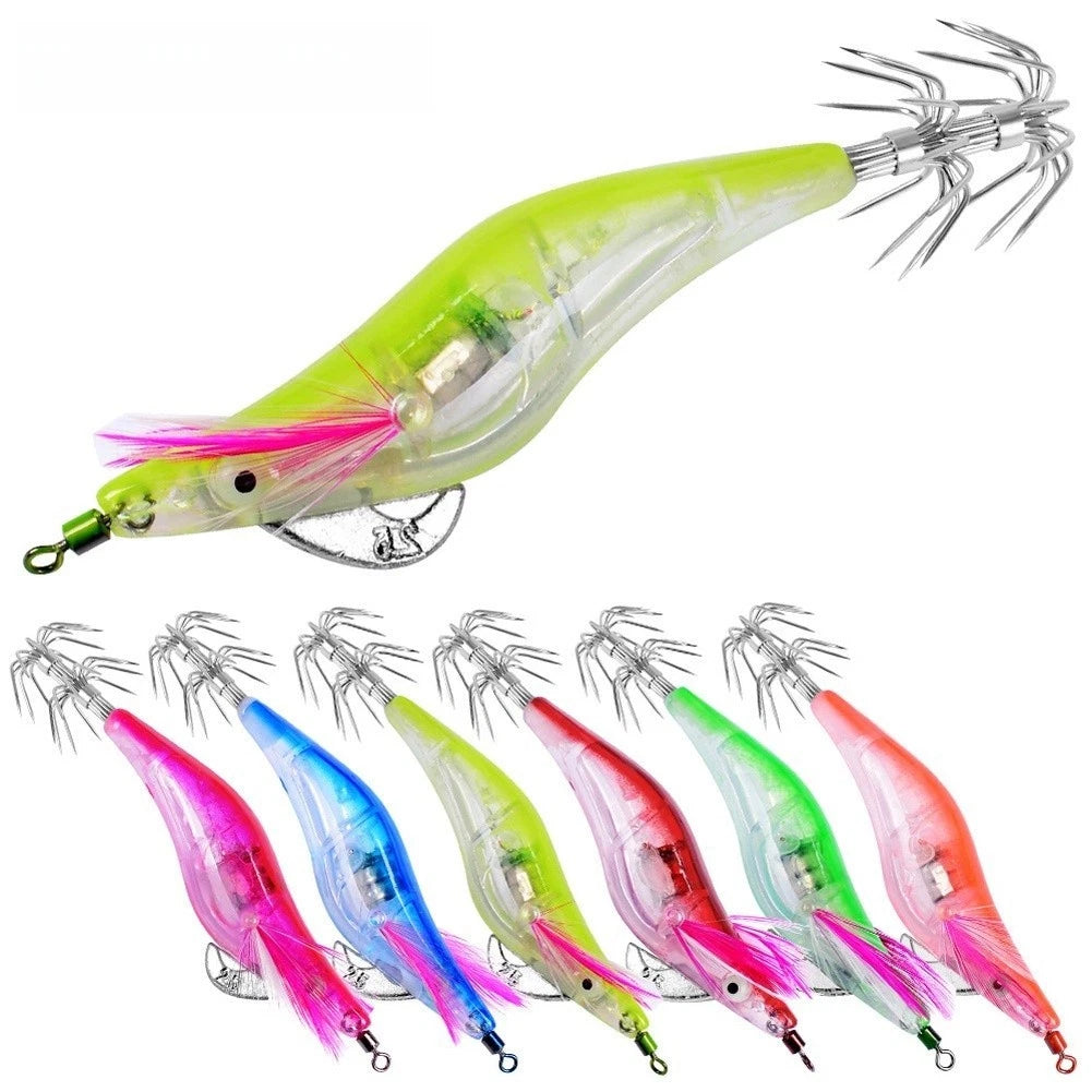 6X Electronic Glow Lure with Light Reflection and Internal Noise Beads