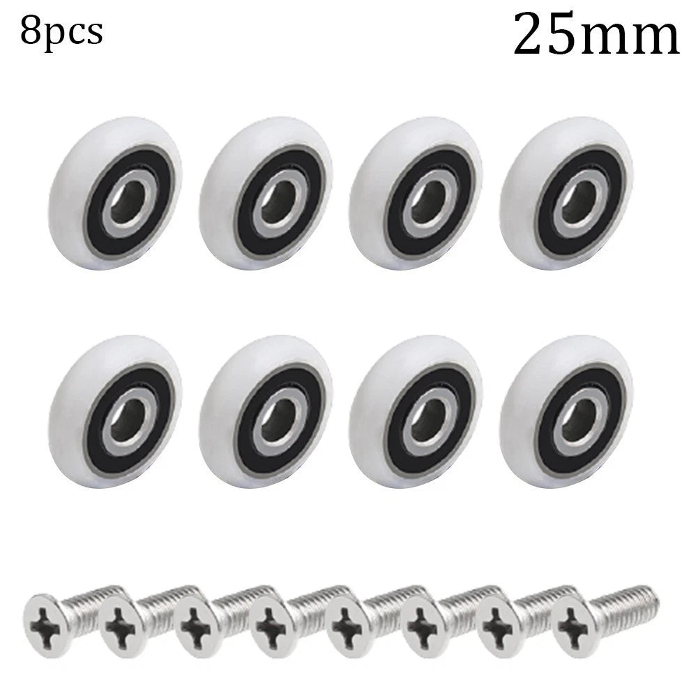 Set of 8 Shower Door Rollers for Shower Enclosures