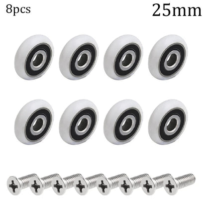 Set of 8 Shower Door Rollers for Shower Enclosures