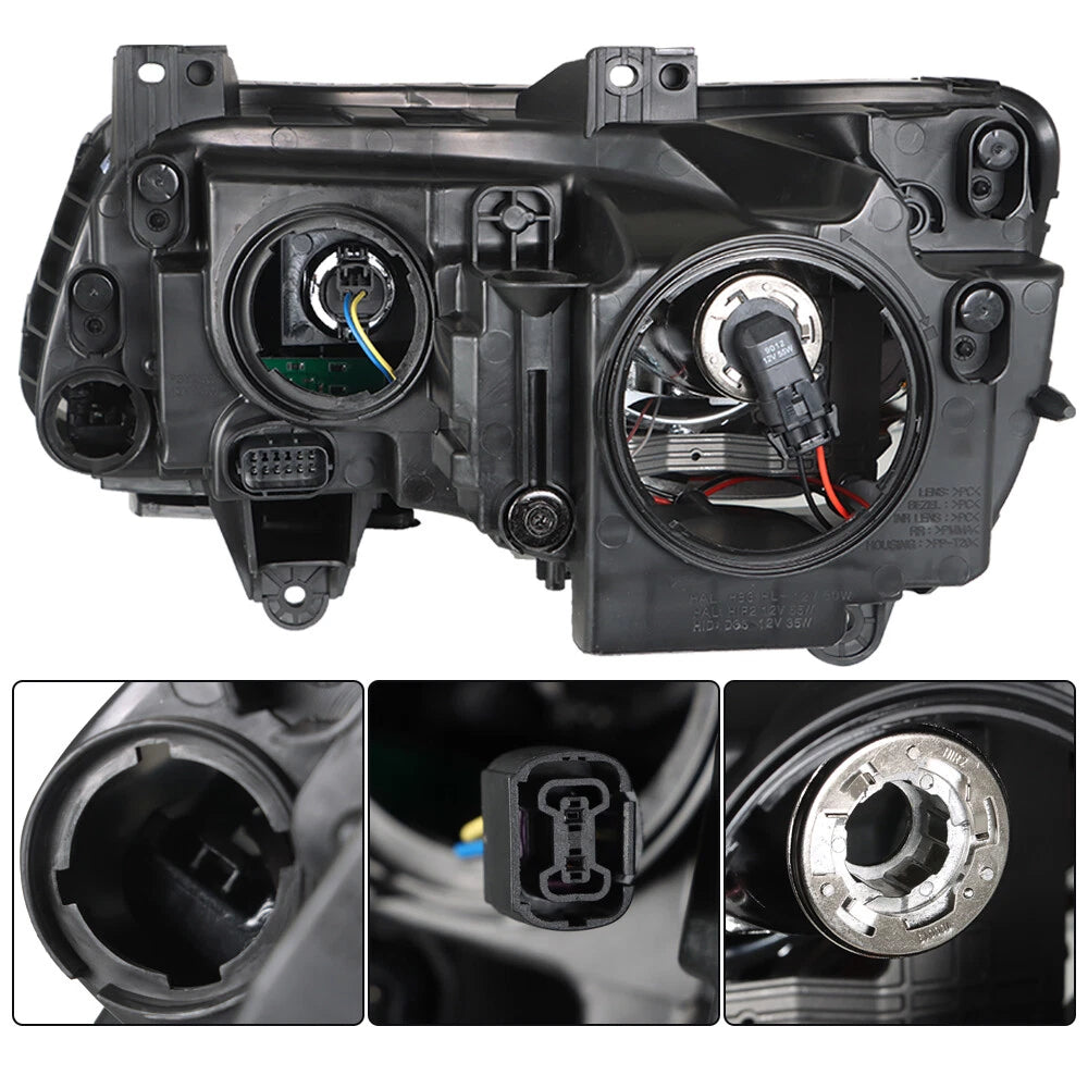 Set of 2 Halogen Headlight Assemblies for Chrysler 300 (2011–2014) Chrome