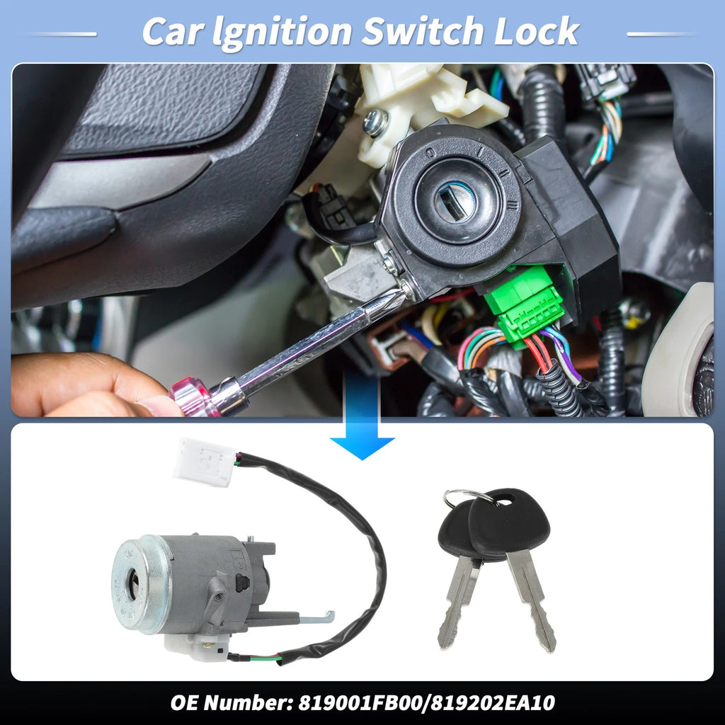 Ignition Lock Cylinder with 2 Keys for Hyundai Tucson (2005–2009)