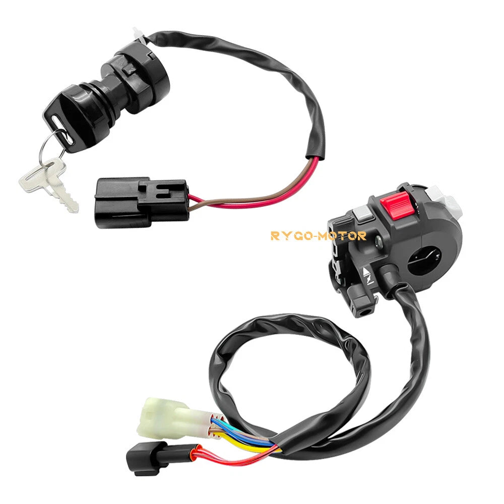 Start Stop Switch & Ignition Key Switch for Yamaha YFM400 Big Bear (1993–1999)