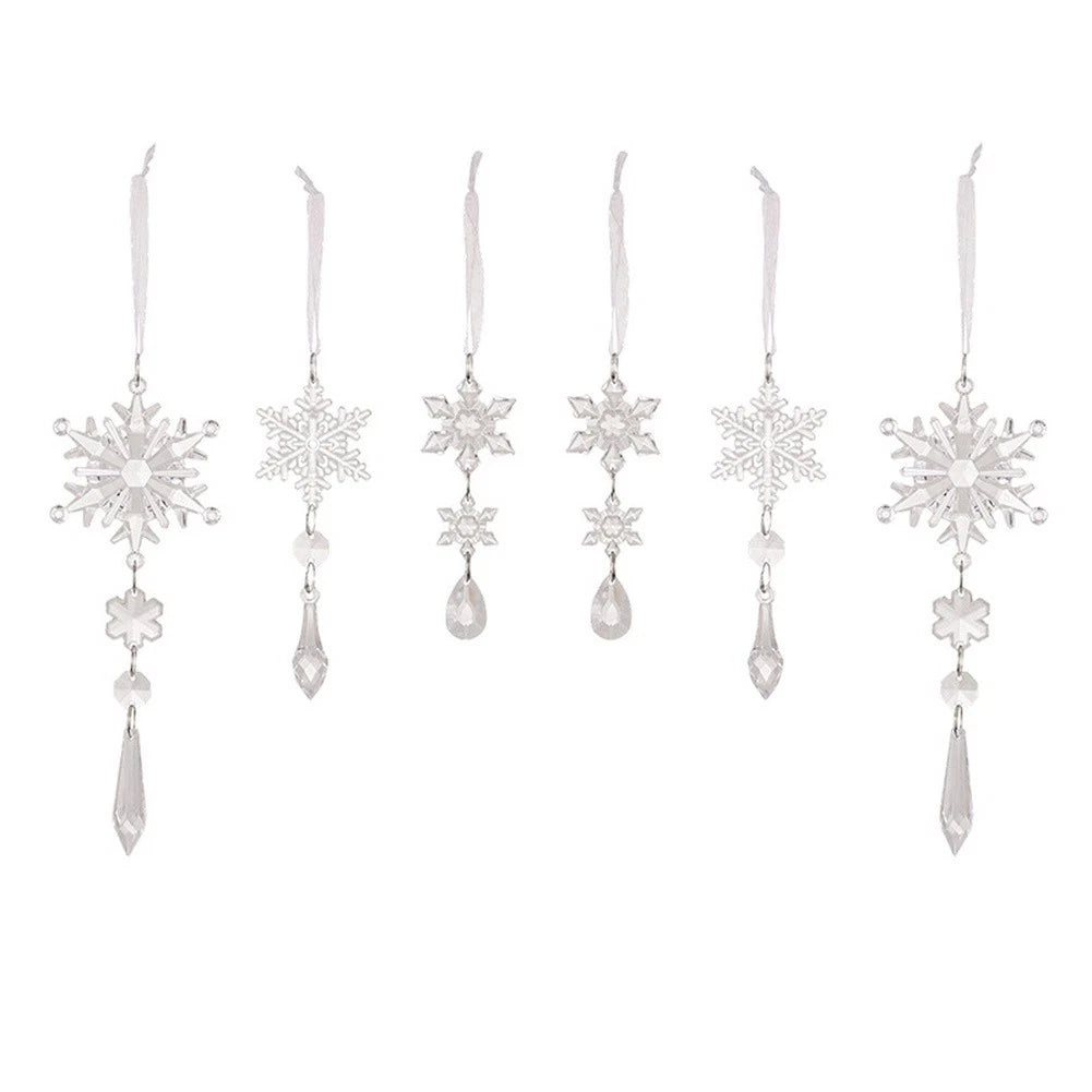 Icicle Hanging Decoration for Christmas (Intricate Snowflake Pattern)