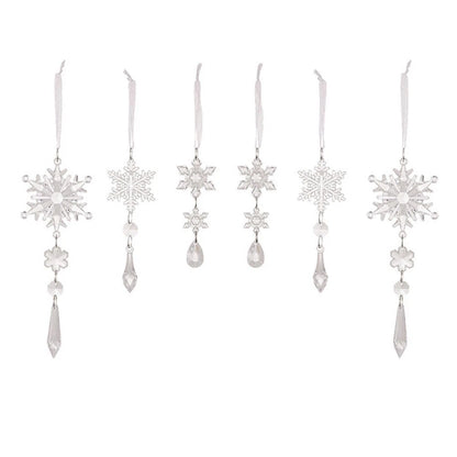 Icicle Hanging Decoration for Christmas (Intricate Snowflake Pattern)