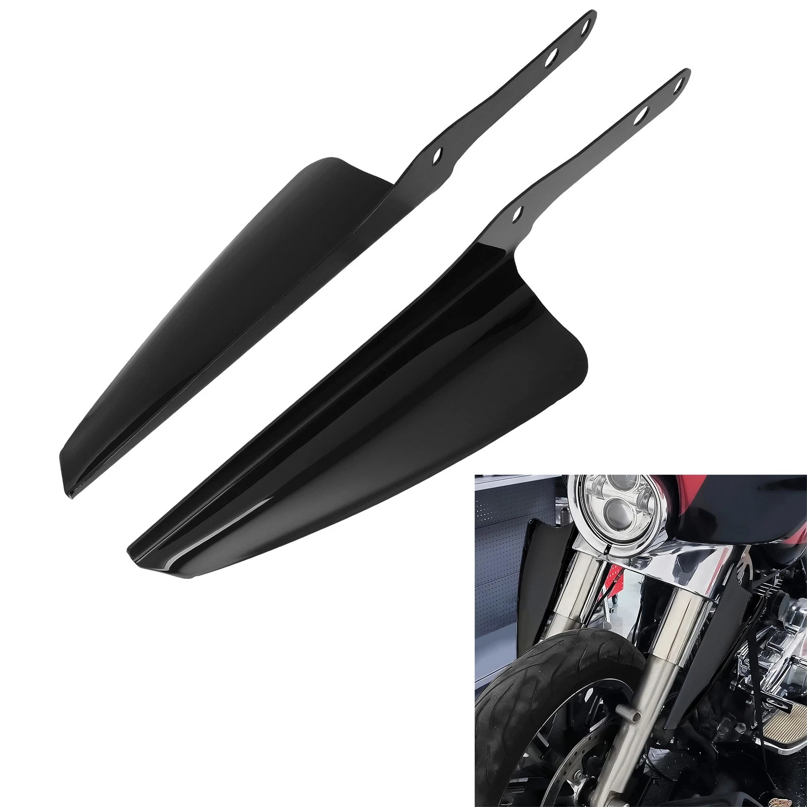 Front Fork Mount Wind Deflector for Harley Touring (1995–2023)