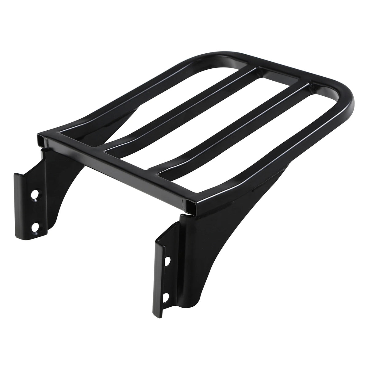 Chrome/Black Sissy Bar Luggage Rack for Harley Softail Sportster Dyna (–2023)