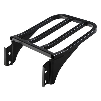 Chrome/Black Sissy Bar Luggage Rack for Harley Softail Sportster Dyna (–2023)