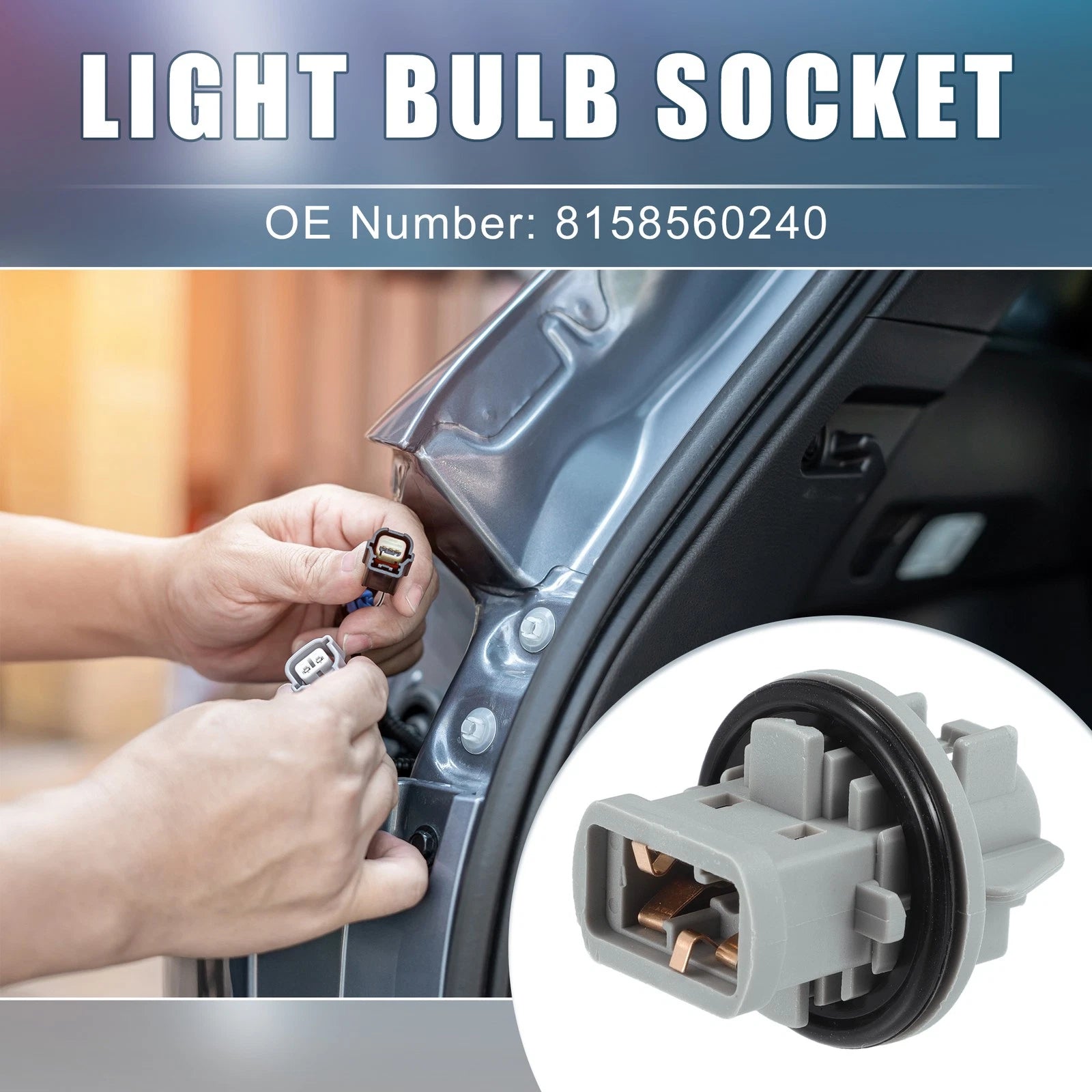 Auto Light Bulb Socket Replacement for Toyota Land Cruiser Prado (2009–2024)