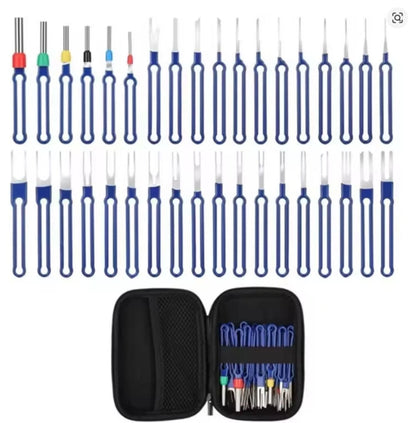 41-Piece Automotive Terminal Removal Kit with Ergonomic O-Ring Handle