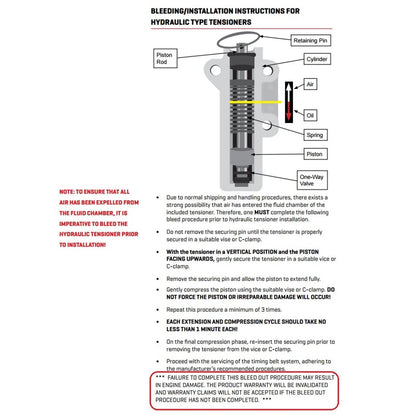 Hydraulic Auto Tensioner for Kia Carnival KV V6 2.5L (2000–2006)