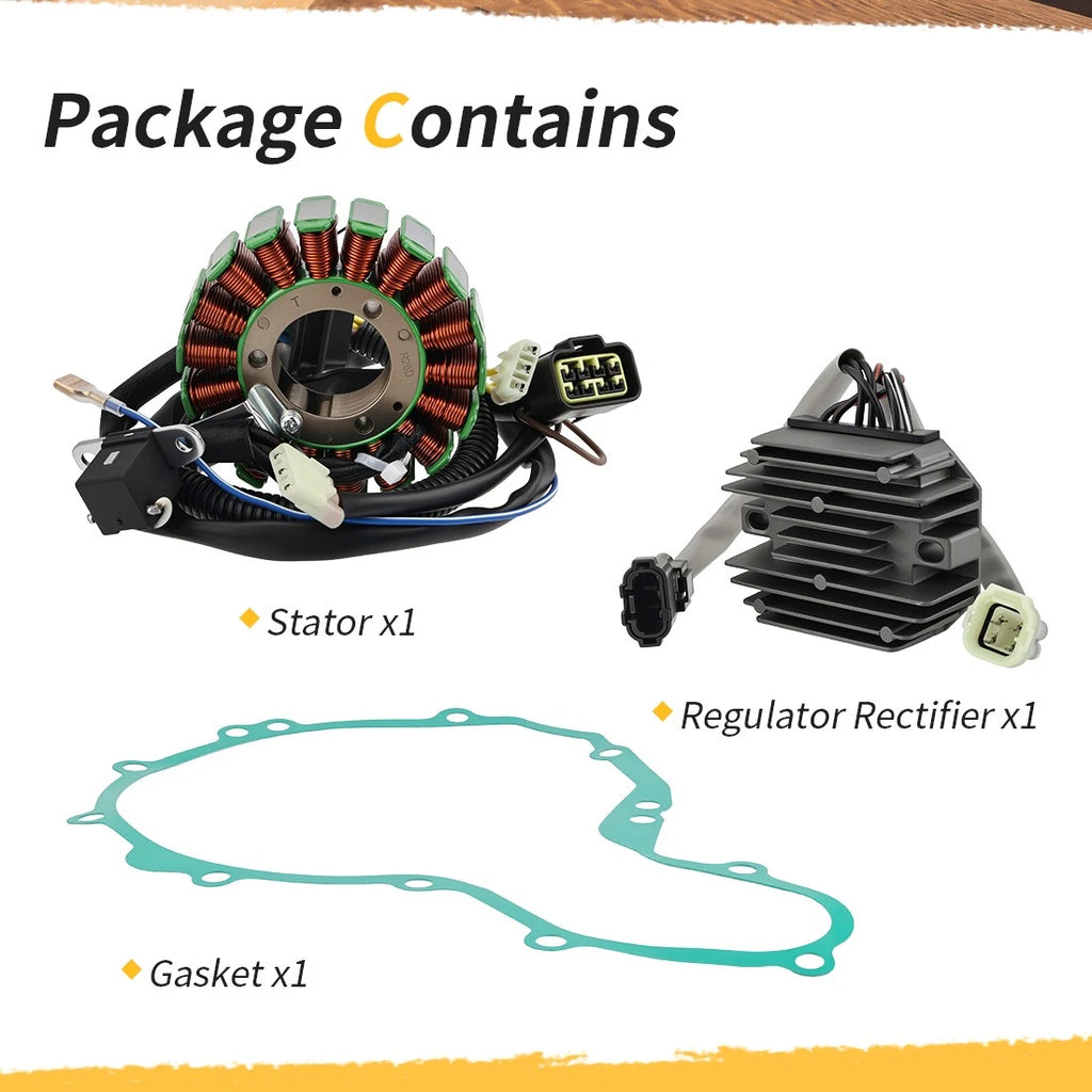 Stator & Regulator Rectifier & Gasket for Polaris Predator 500 (2003–2004) 3088159