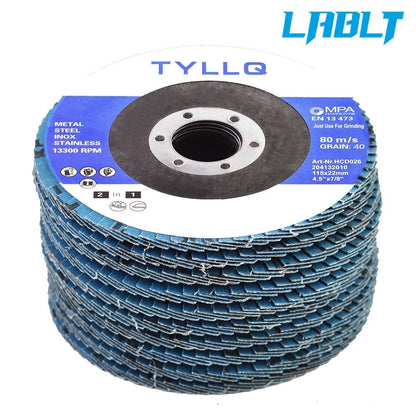 50Pcs 4.5" T29 40 Grit Zirconia Flap Disc for Automotive Grinding