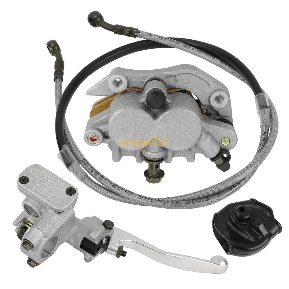 Front Brake Caliper Master Cylinder w/Hose for Honda CRF 250R CRF 450R (2004–2017)