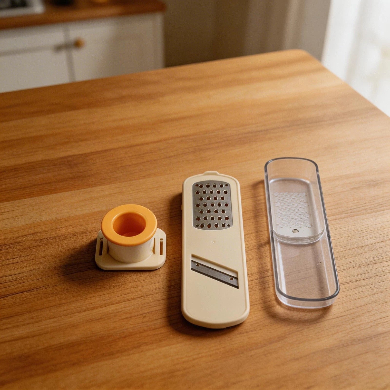 3-in-1 Garlic Grinder Kitchen Tool with Easy Clean Safety Hand Guard