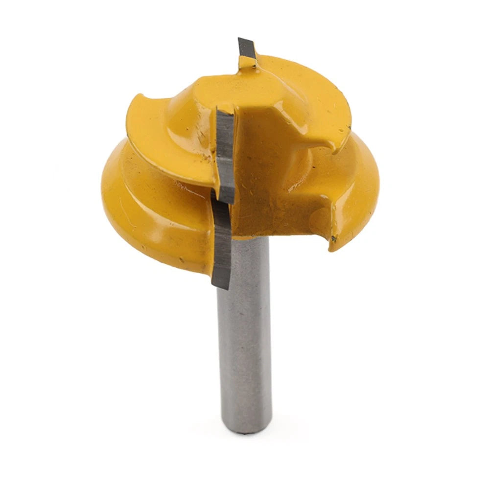 1/4'' Shank Lock Miter Router Bit for Woodworking (Tungsten, 45 Degree)