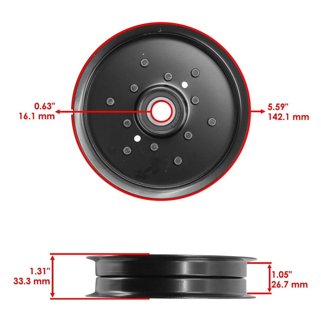 Deck Idler Pulley Replacement for Exmark TimeCutter Z16 17-44ZX (2005–2018)