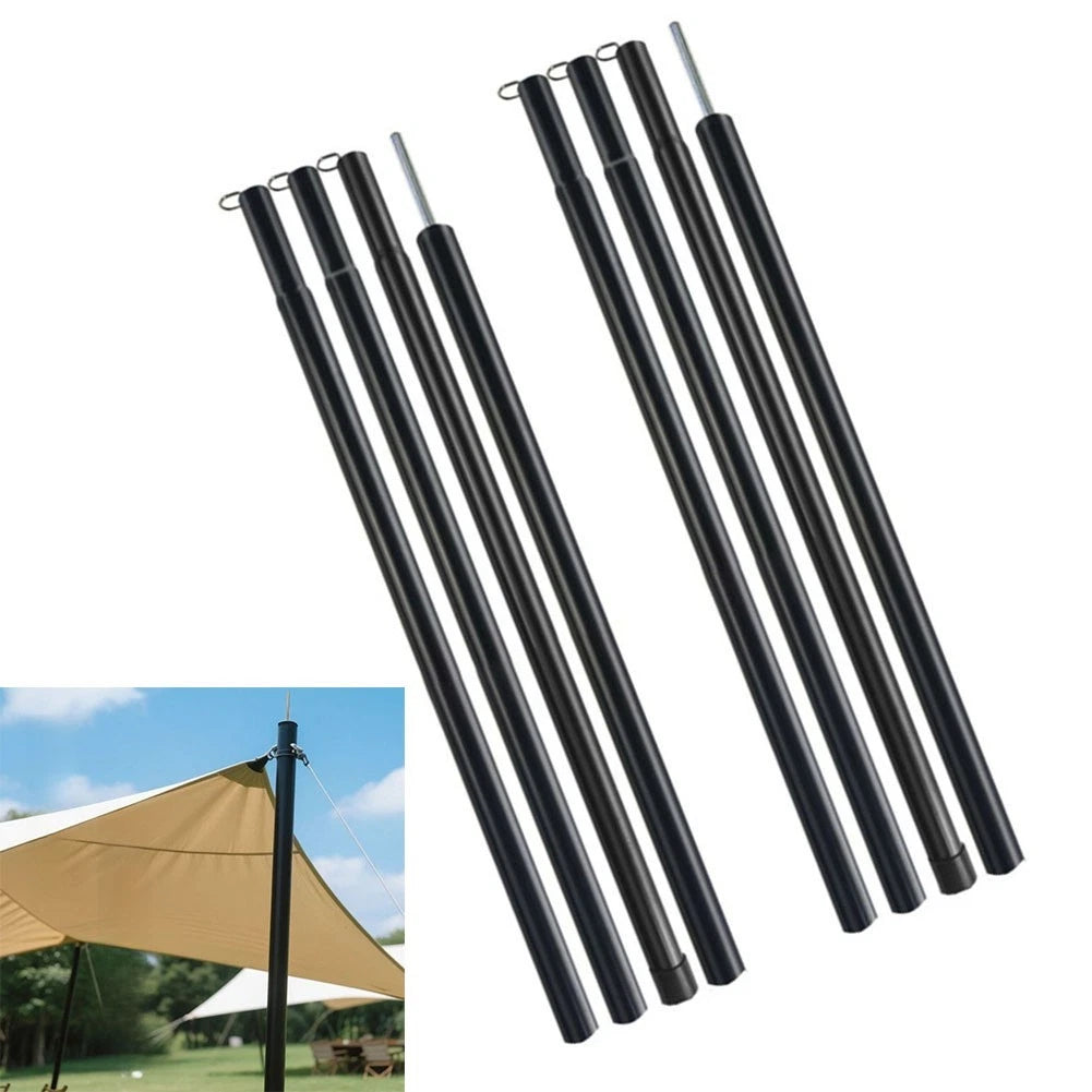 2X Adjustable Canopy Poles for Tarp Shelter (6.6 ft)