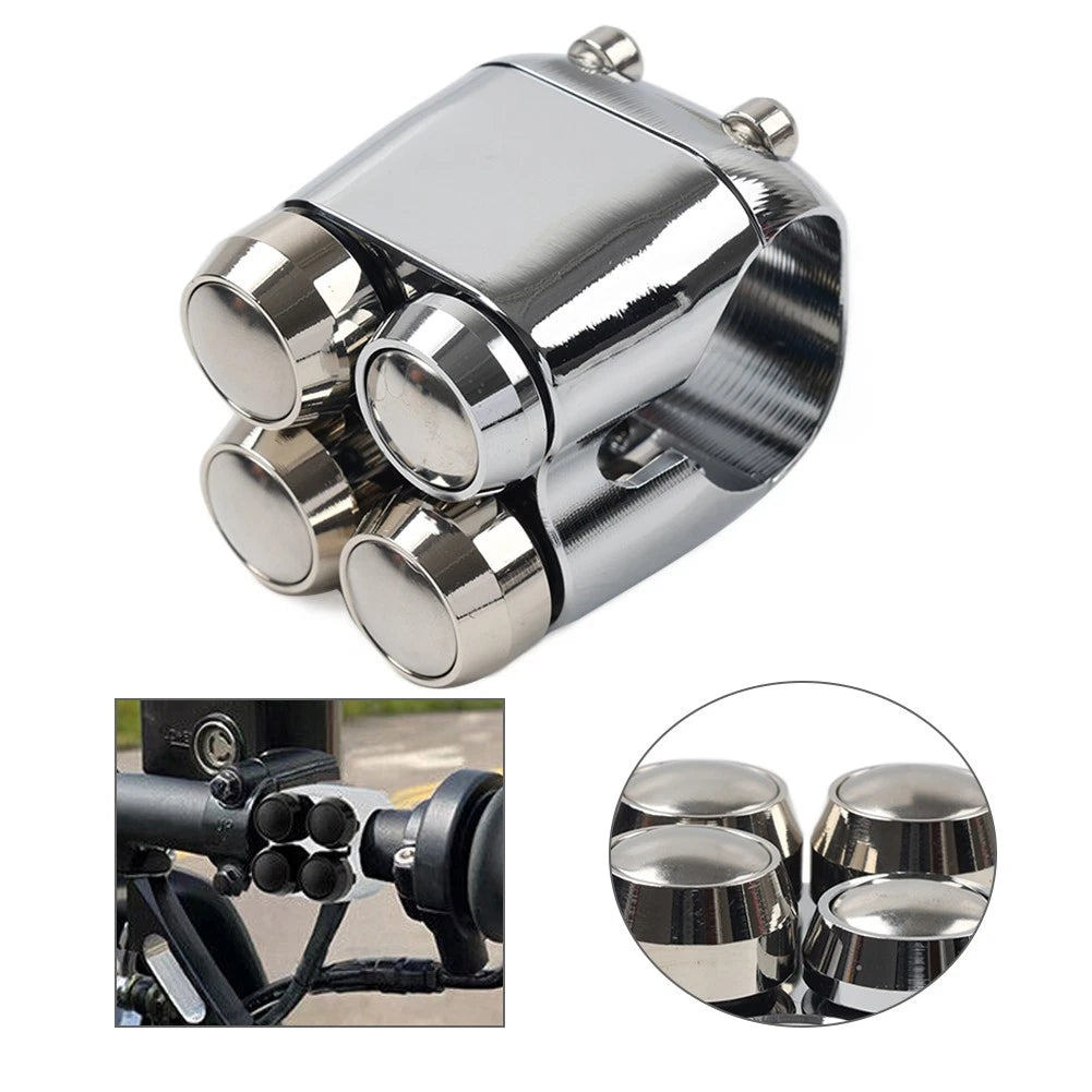 1" Handlebar Horn Turn Signal Light Control Switch for Harley Bobber