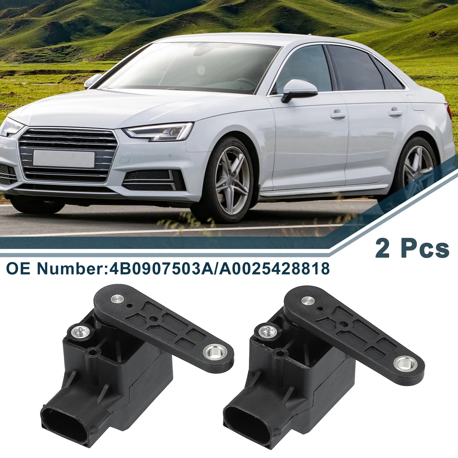 Air Suspension Ride Height Level Sensor for Audi A4 Front (2005–2008)