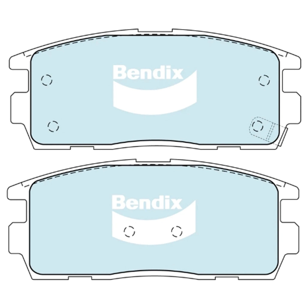 Bendix 4WD Rear Disc Brake Pad Set for BMW M6 E63 E64 (2005–2010)
