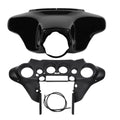 Black ABS Plastic Batwing Inner Outer Fairing for Harley Touring FLHT FLHX (1996–2013)