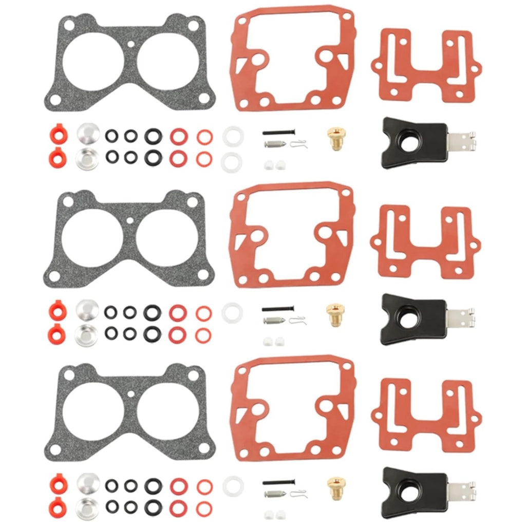 3X Carburetor Rebuild Kit for Johnson Evinrude V4 (1985–1990) 439076