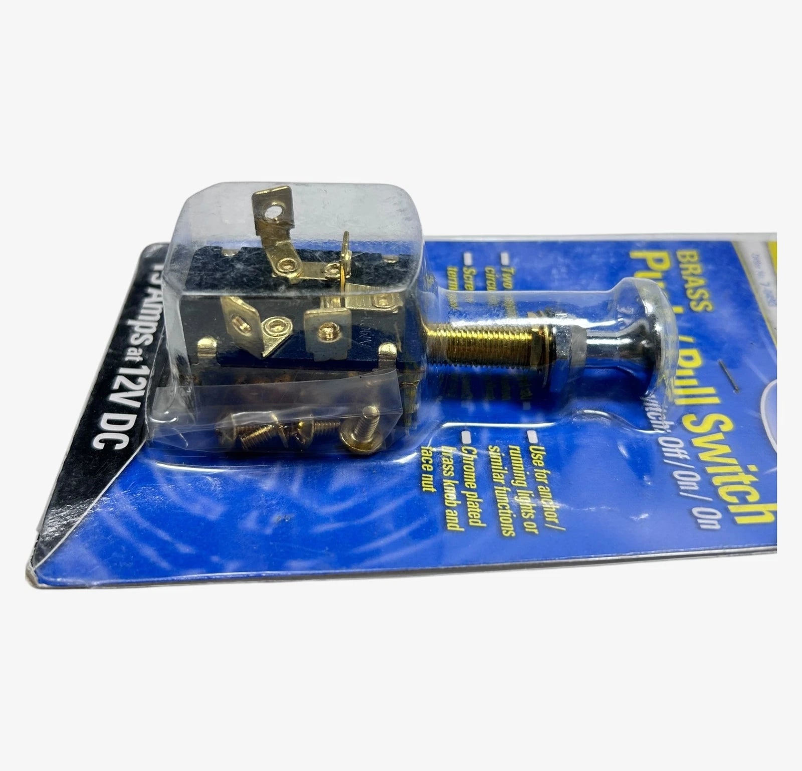 3 Position Push/Pull Switch 15 Amp 12V for MarPac (7-0493)