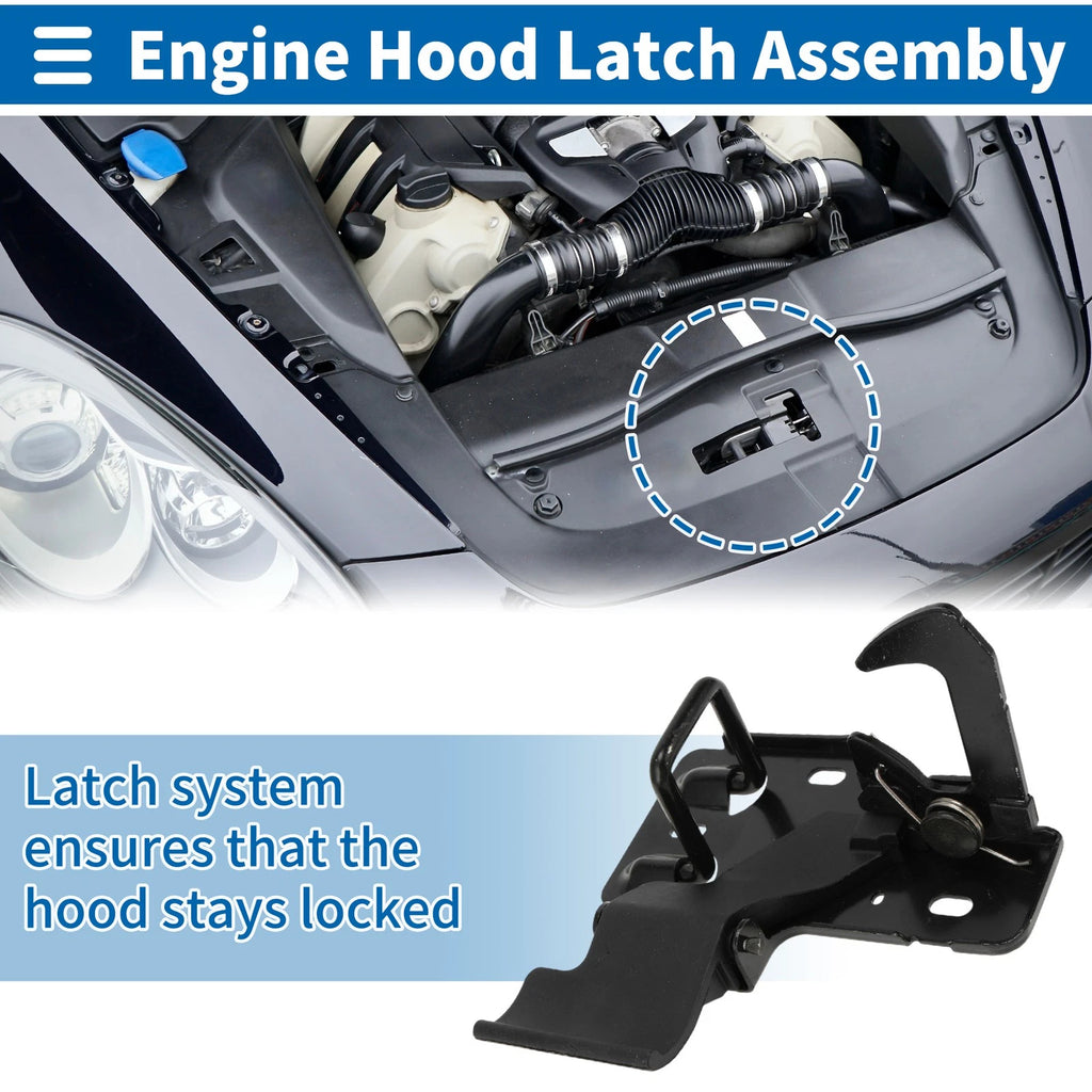 Hood Latch Assembly OEM Replacement for Volkswagen Touareg (2002–2010)