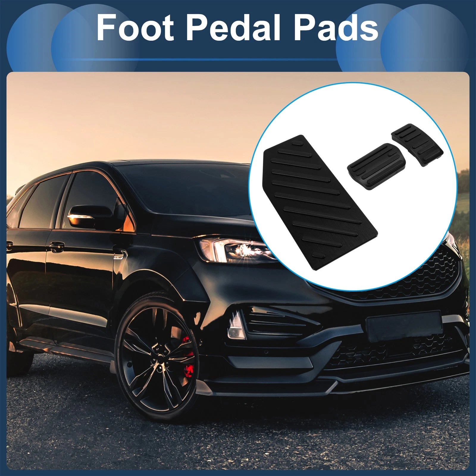 Automatic Accelerator Pedal Cover Set for Ford Edge (2023–2023) Black