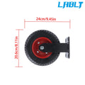Set of 4 Heavy-Duty 8" Fixed PU Casters for Various Applications