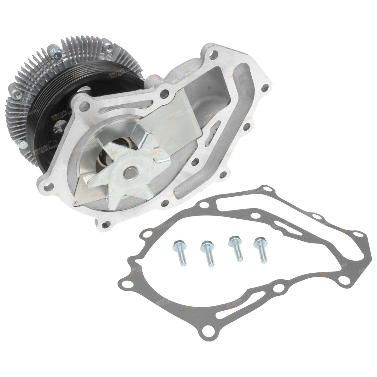 Water Pump + Fan Clutch + Coolant for Nissan Navara D22 (2001–2007)