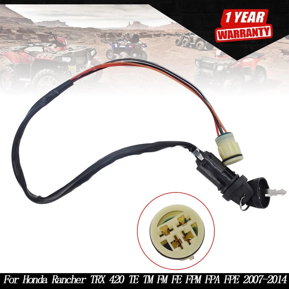 Ignition Switch Key for Honda Rancher TRX 420 (2007–2014)