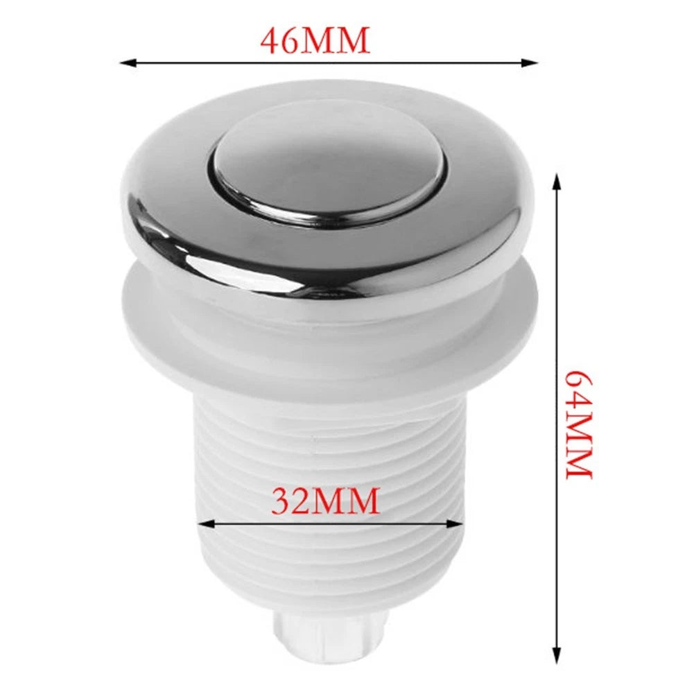 Air Pressure Switch for Bathtub 32mm Black Spa Waste Button