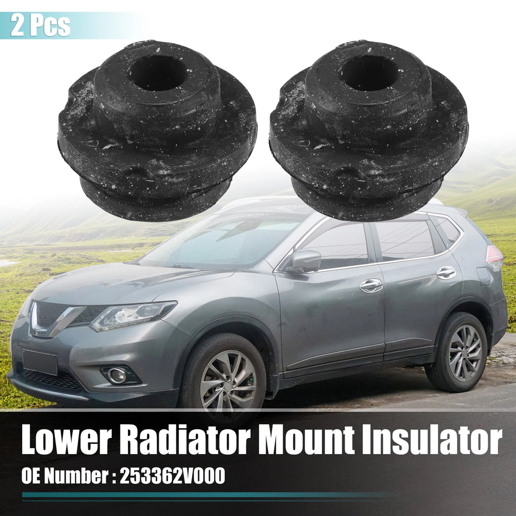 2pcs Rubber Lower Radiator Mount Insulator for Hyundai Accent (2012–2017)