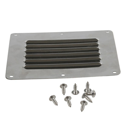 Rectangle Stamped Air Vent Grill Cover for Boat RV (5x4.5 Inch)